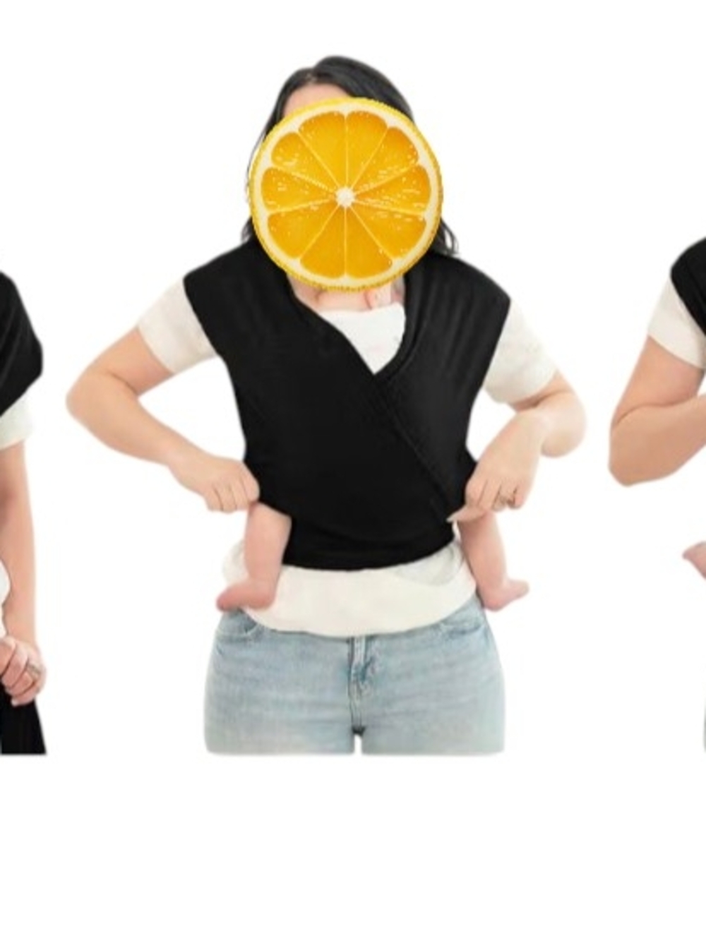 KeaBabies Black Babywearing Shoulder Pad - Soft Comfort Wrap Accessory - Picture 3 of 5